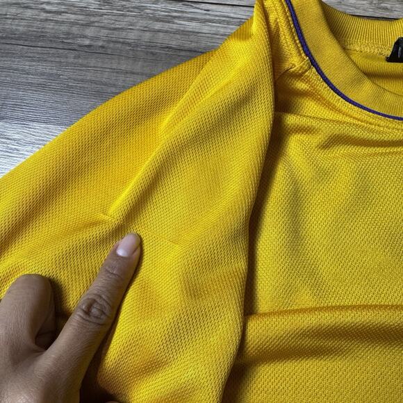 Vintage Nike Los Angeles Lakers Long Sleeve Warm Up Jersey Size XXL NBA Y2K - Picture 4 of 13